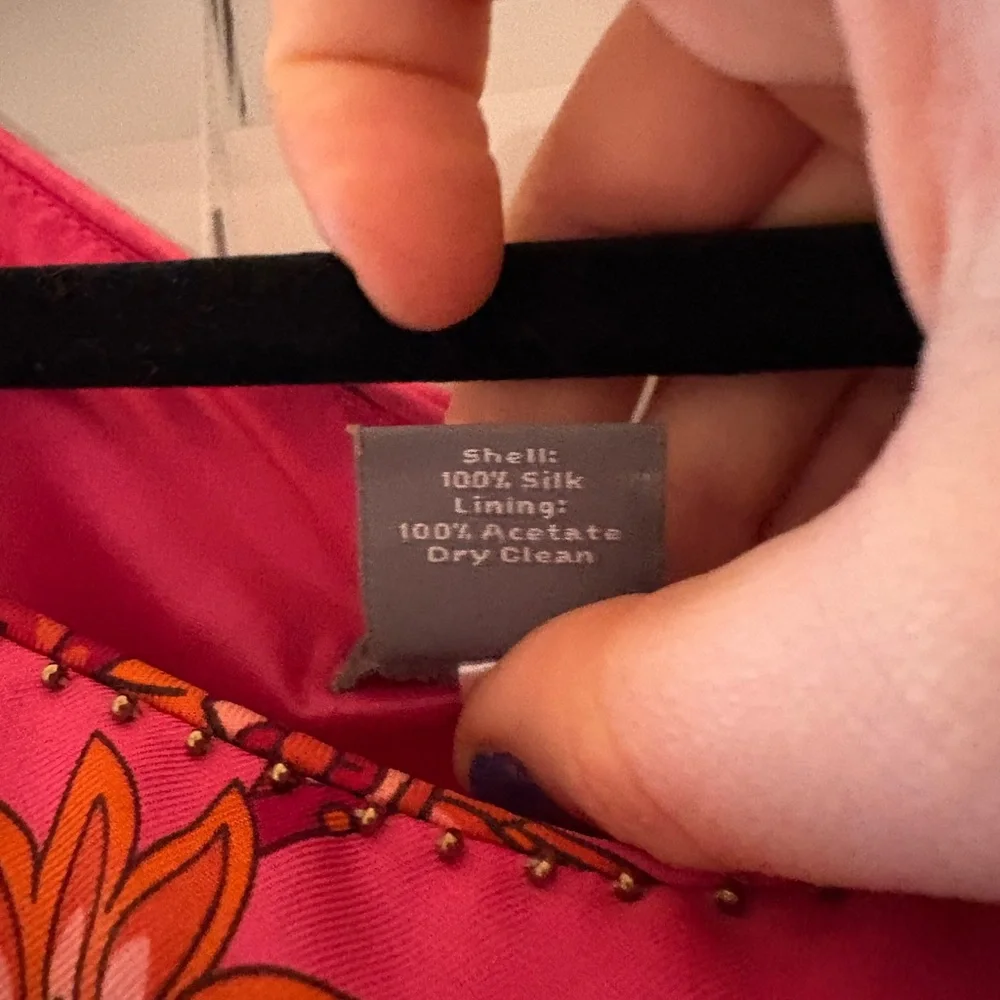 pink silk ann taylor dress - Picture 4 of 4